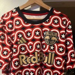 Mens Captain America Marvel Red Bulls Jersey